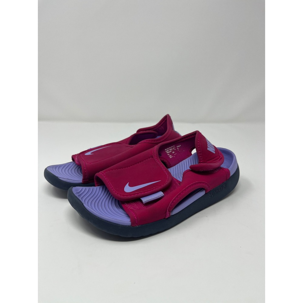 Nike Sunray Adjust 5 V2 Kids Sandals 13 Fire Pink Hydrogen Blue Beach Coastal